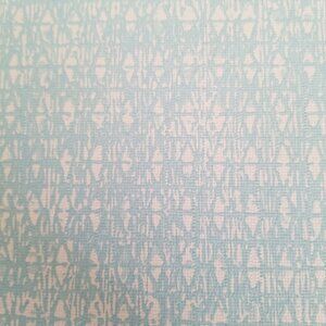 Vintage Wallpaper Sample Sheet Blue Geometric Pattern Craft Supply Dollhouse